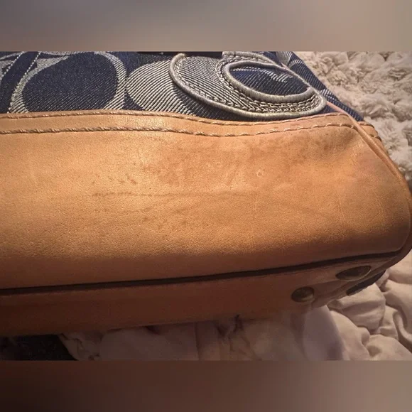 Authentic Coach Vintage Legacy Denim Sig. Medium Lily Handbag!! RARE - Picture 15 of 15